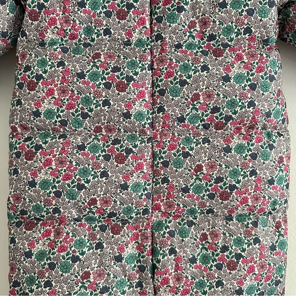 GAP Warmest Down Snowsuit Floral Girls Puffer Coat Jacket 18-24 Months - Picture 9 of 10
